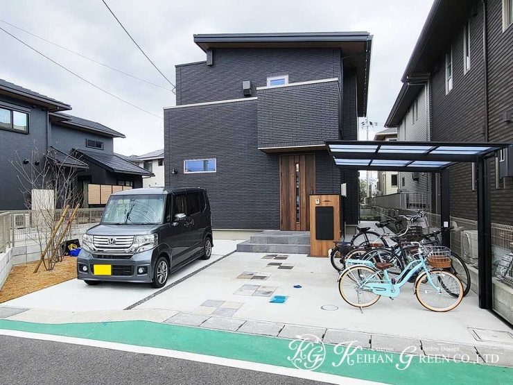 シックで洗練されたエクステリアデザイン　草津市