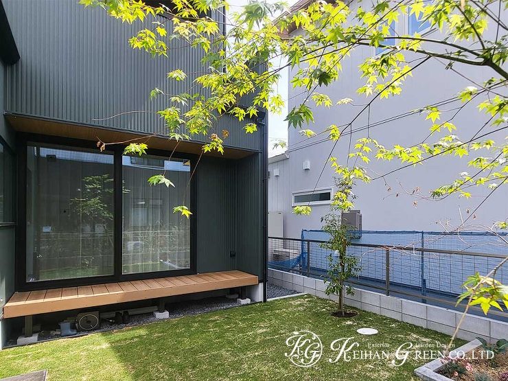 シンプルな中にもナチュラル感あふれるオープン外構　守山市