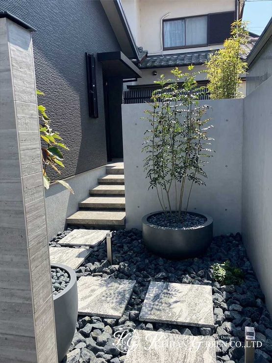 洗練と温もりを両立した新築外構　大津市