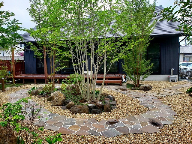 伊勢崎市I様邸｜爽風流れる雑木の庭施工記...