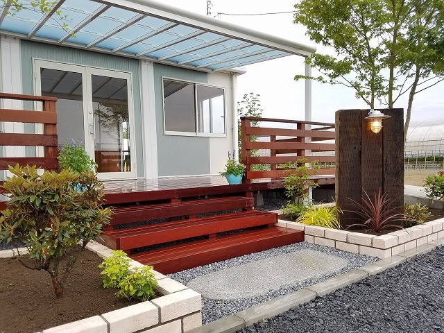 千代田町斉藤農園様｜直売所の外構・大型ウ...