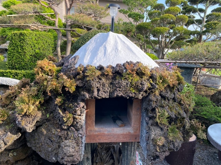 富士山のピザ窯