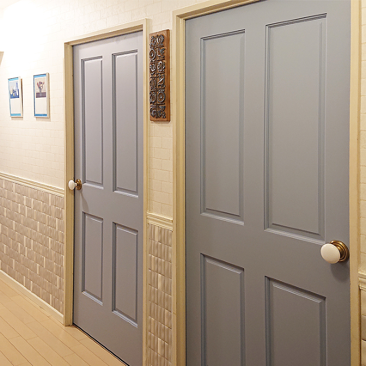 サイズオーダー木製玄関ドア　WORKS　施工実例