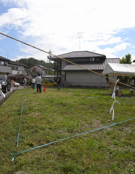 三角の家　地鎮祭 | 株式会社SYNC