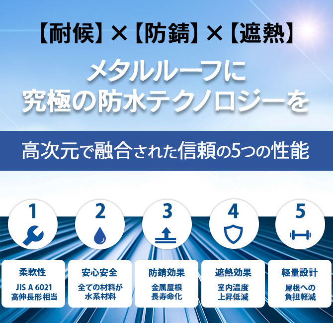 優れた防水テクノロジー