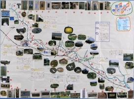 作品：「恩田川橋巡りマップ」