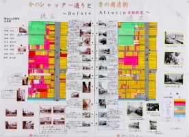 作品：「今のシャッター通りと昔の商店街 ?Before After in 若狭街道?」