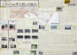 作品：広瀬川水系　水田のための用水路の仕組み