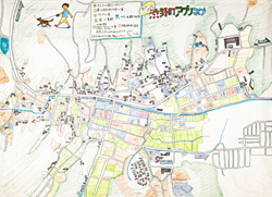 作品：「歩いて調べた」渋野町アグリマップ