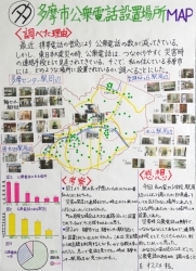作品：多摩市公衆電話設置場所ＭＡＰ