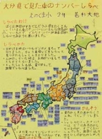 作品：大分県で見た車のナンバーしらべ