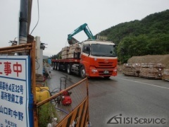 白水峡霊園　間知石積工事