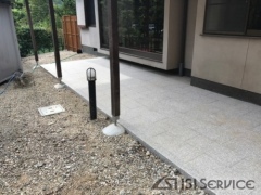 板石・鉄平石貼