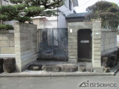 大谷石門柱補修工事