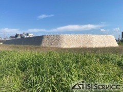 御所市楢原計画　間知石　谷積み