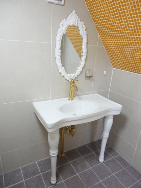 ペデスタルシンクの設置例