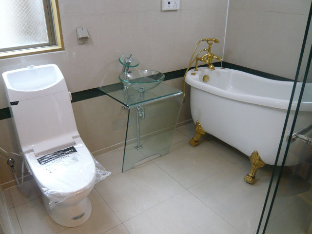 猫足バスタブ施工例