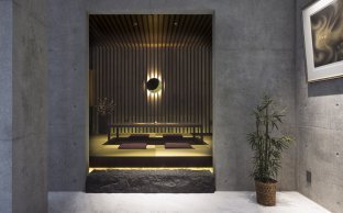 月明かりの和室