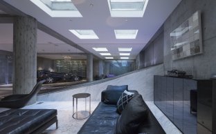 ブラックミラーキャビネット