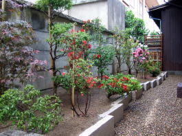 洋風庭園施工例７(和モダン花壇)山形市-...