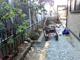 坪庭施工例８(小石材を利用したECOな露...