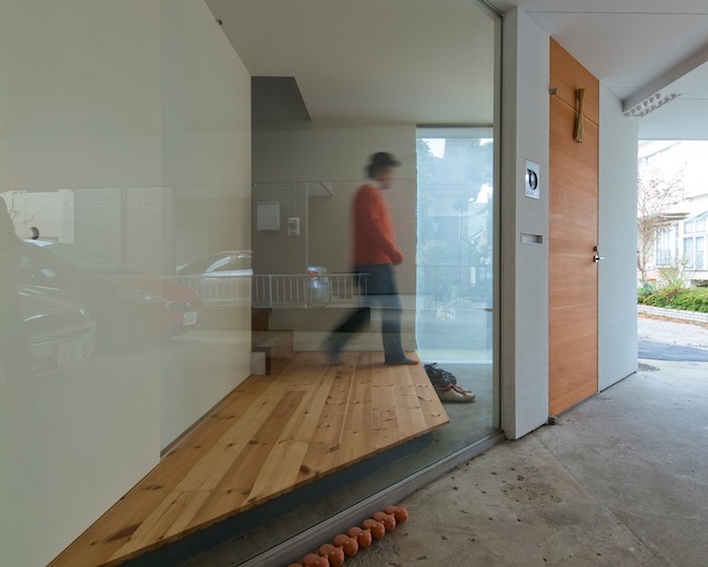 つくばの家　玄関