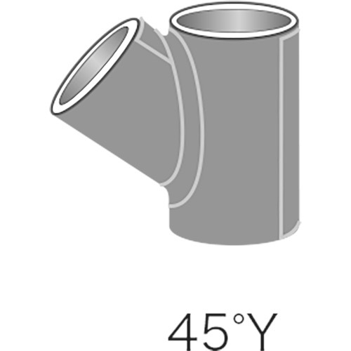 早川ゴム【ベンソン配管防音材おとなし君　先付けタイプ　共通　継手部材　45°Y】P-45Y100×100?他