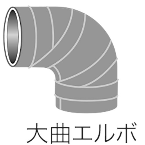 早川ゴム【ベンソン配管防音材おとなし君　先付けタイプ　共通　継手部材　大曲エルボ】P-LL100?他