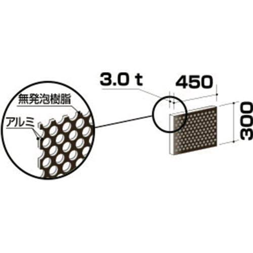 アルインコ【アルミ複合板パンチング　CG34PG】CG34PG00?他