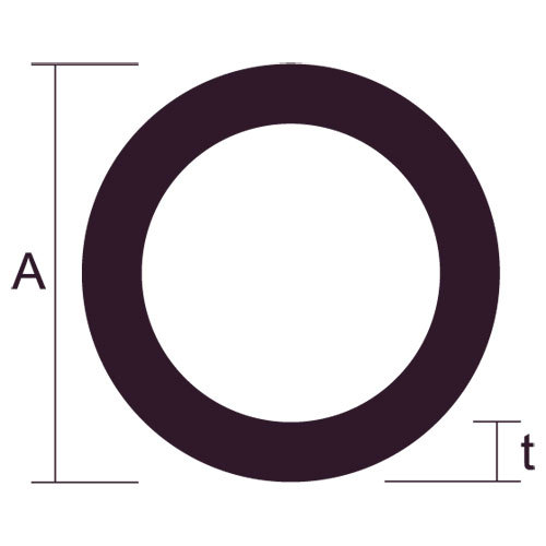 安田【アルミ丸パイプ　シルバー】t1.0×A6??他