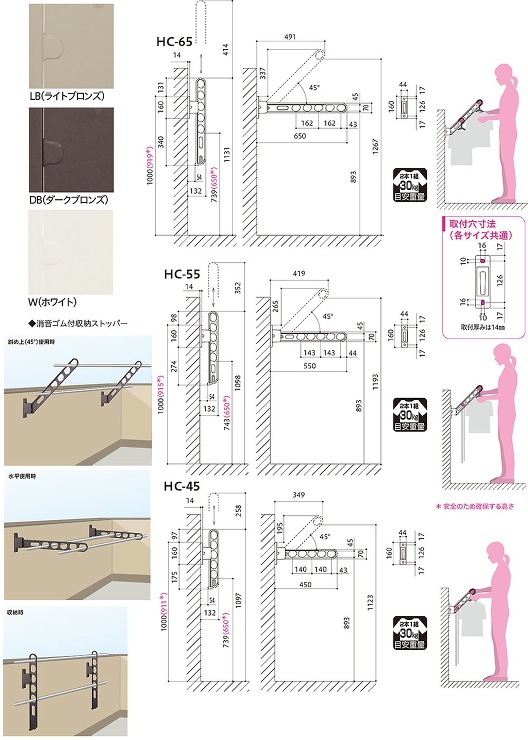 川口技研【ホスクリーンHC型 （腰壁用）】HC-45-W ?他