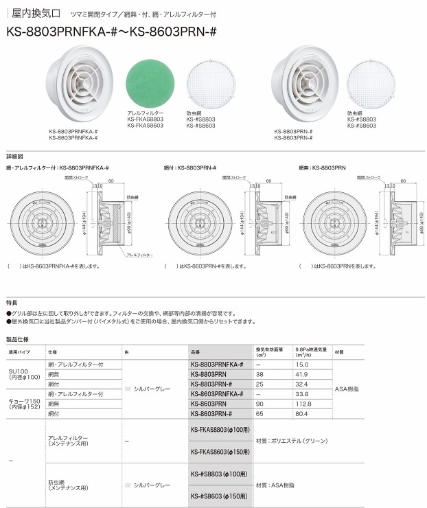 ナスタ【丸型レジスターKS-8803/KS-8603】KS-8803PRN?他