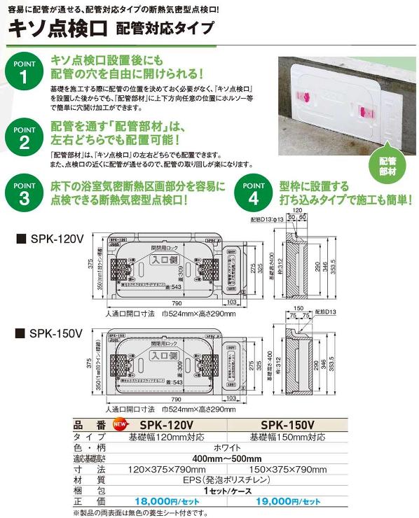 Joto(ジョートー)【キソ点検口　(配管対応タイプ)】SPK-N150V?他