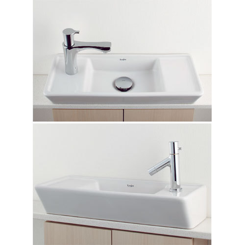 カクダイ【Luju 角型手洗器 （493-065/493-064）】493-065?他