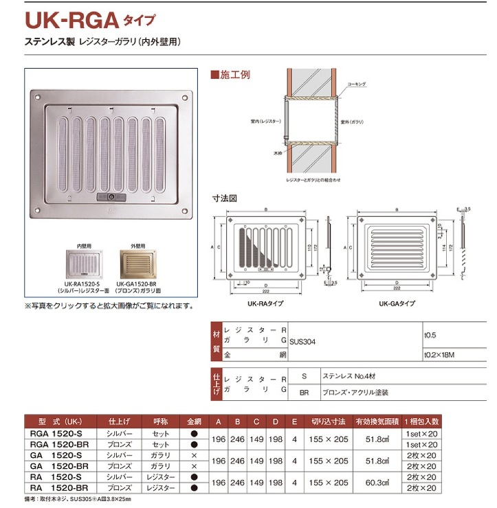 宇佐美工業【レジスターガラリセット】UK-RGA1520-Sセット