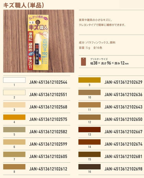 ハウスボックス【キズ職人　1本入り】No.1?他