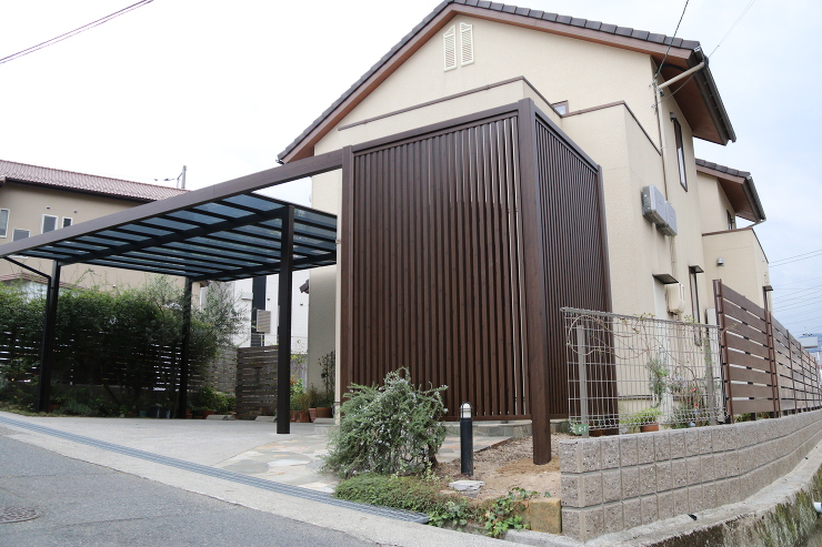 玄関周りファサード一新　広島市安佐南区|...
