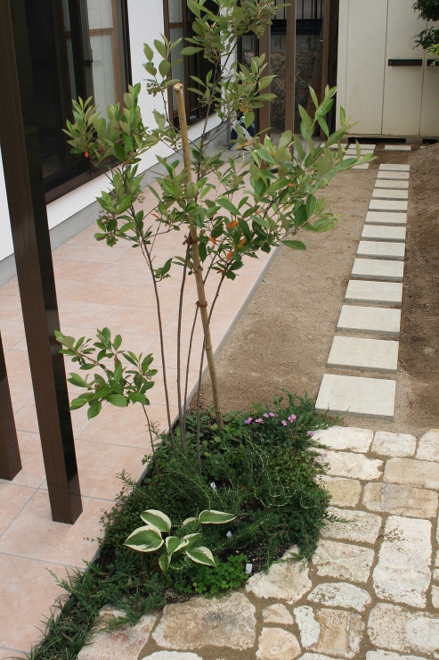 アルミの板で目隠し　広島市安佐南区|広島...