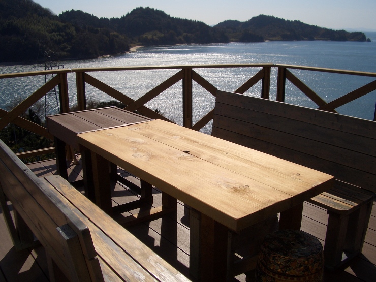 瀬戸内海の景色を眺めながらパーティーがで...