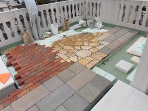 屋上ガーデン施工中！　広島市南区　Ｎ様邸...