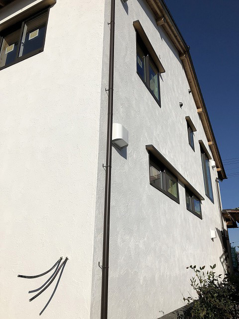外壁 漆喰仕上げ　浜松市東区 モデル棟 ...