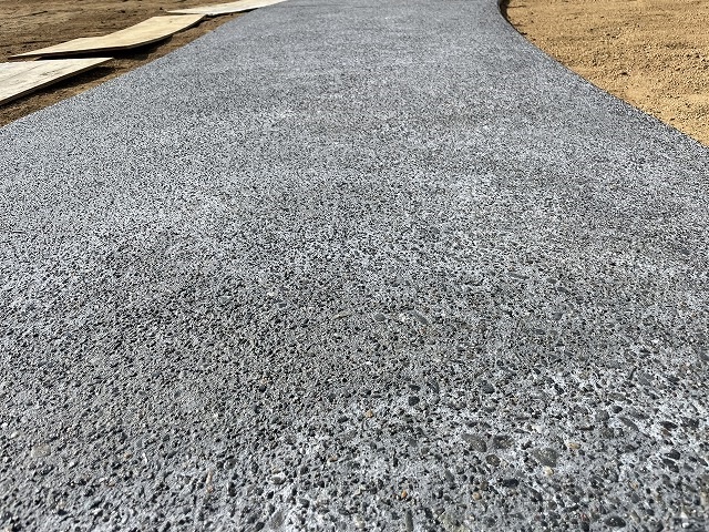 コンクリート洗い出し仕上げ　浜松市 某幼...