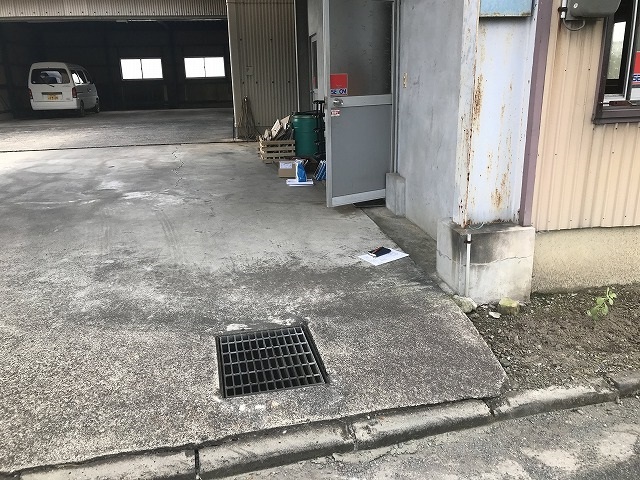 土間コンクリート刷毛引き仕上げ　浜松市天...