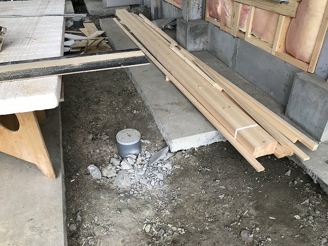 土間コンクリート刷毛引き仕上げ　浜松市天...