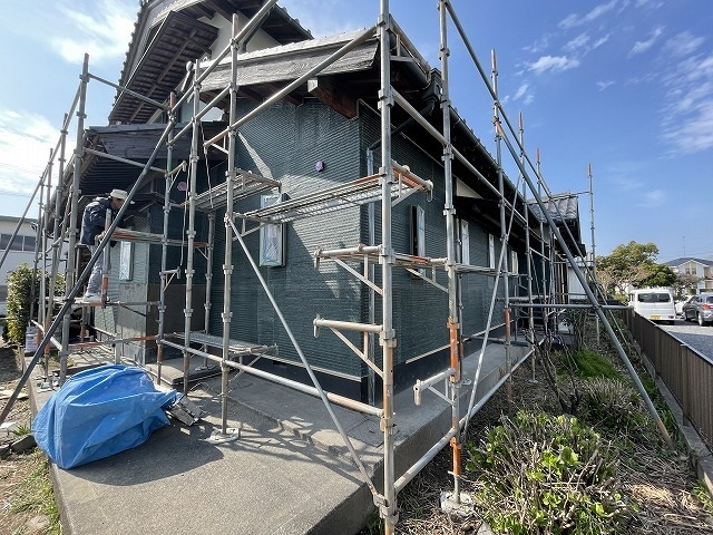 外壁の改修 モルタル塗り　袋井市 O様邸...