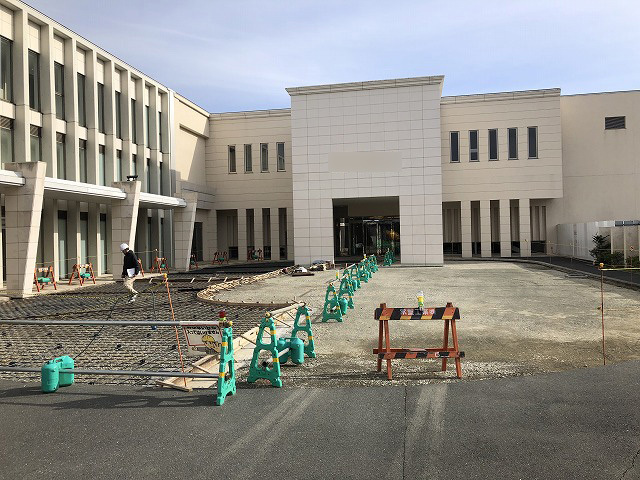 玄関土間 デザインコンクリート仕上げ　浜...