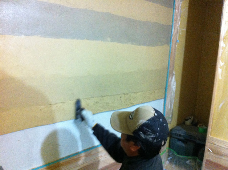 版築風掻き落とし仕上げ　東京都銀座 | ...