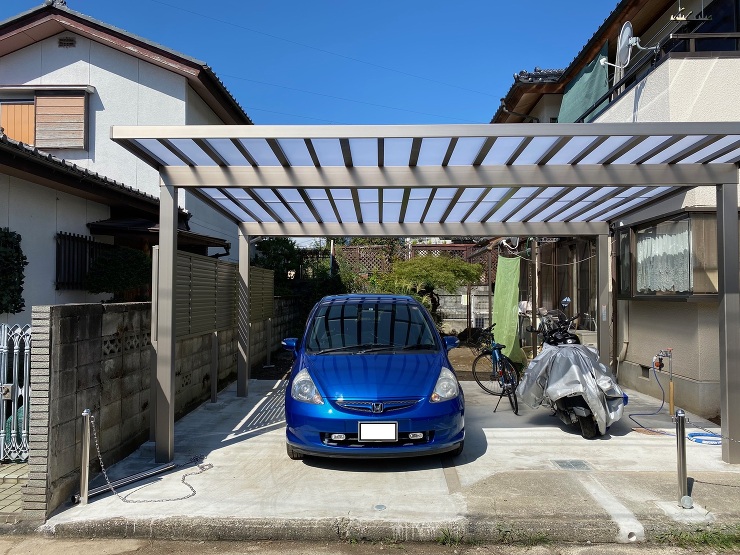 庭を改修して駐車場を作りたい | 帯金造...