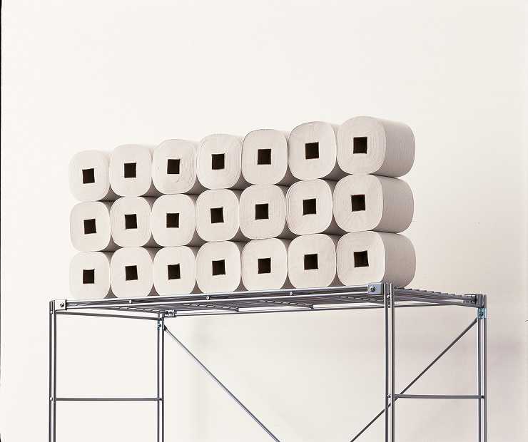 Square core toilet p...