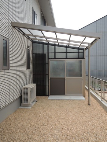 カーポート　さし掛け工事施工例